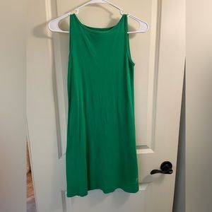 Green t-shirt dress. Size XS